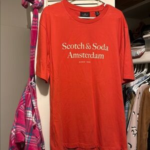 Scotch & Soda Bold Orange Short Sleeve Tee